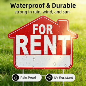 GXGGUS versatile rental sign used for open houses and yard sales
