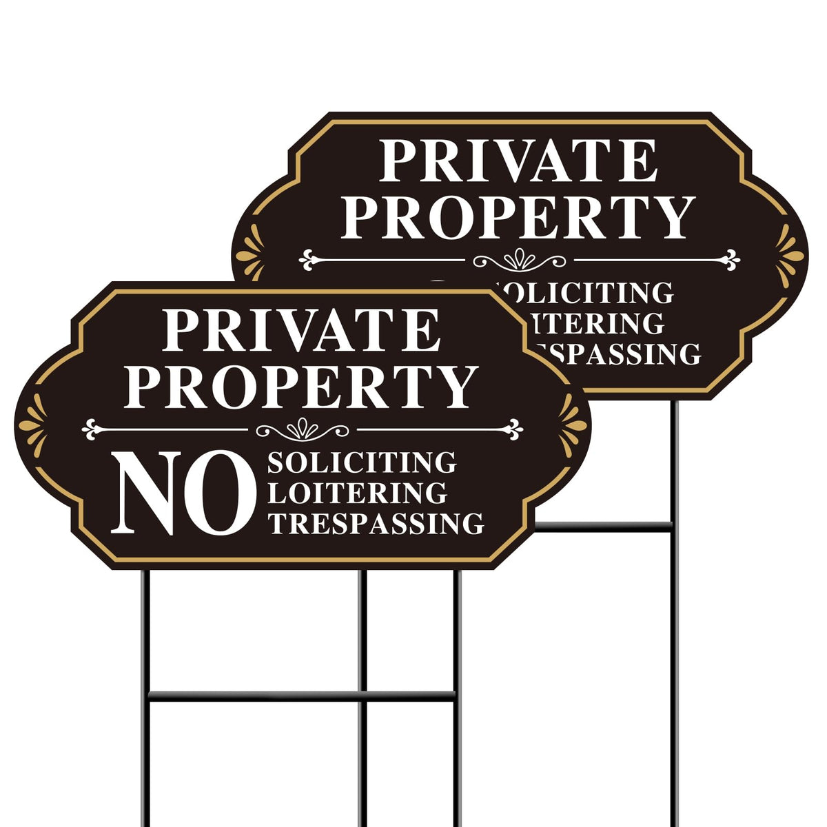 GXGGUS No Soliciting sign on house front door view deters unwanted visitors.