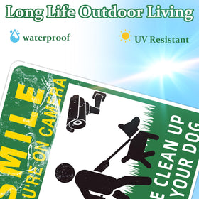GXGGUS Clean UP sign with UV coating boosts outdoor longevity