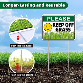 GXGGUS Outdoor yard sign installed in lawn for deterrence