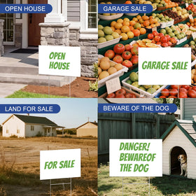 GXGGUS real estate open house signs grab attention with clear messaging.