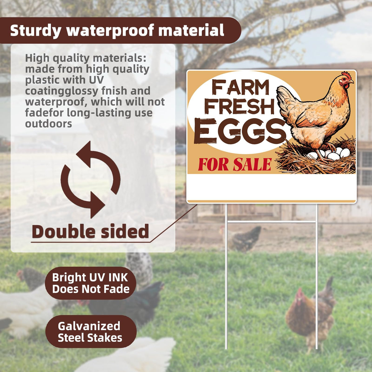 GXGGUS roadside display sign shown outdoors for roadside visibility