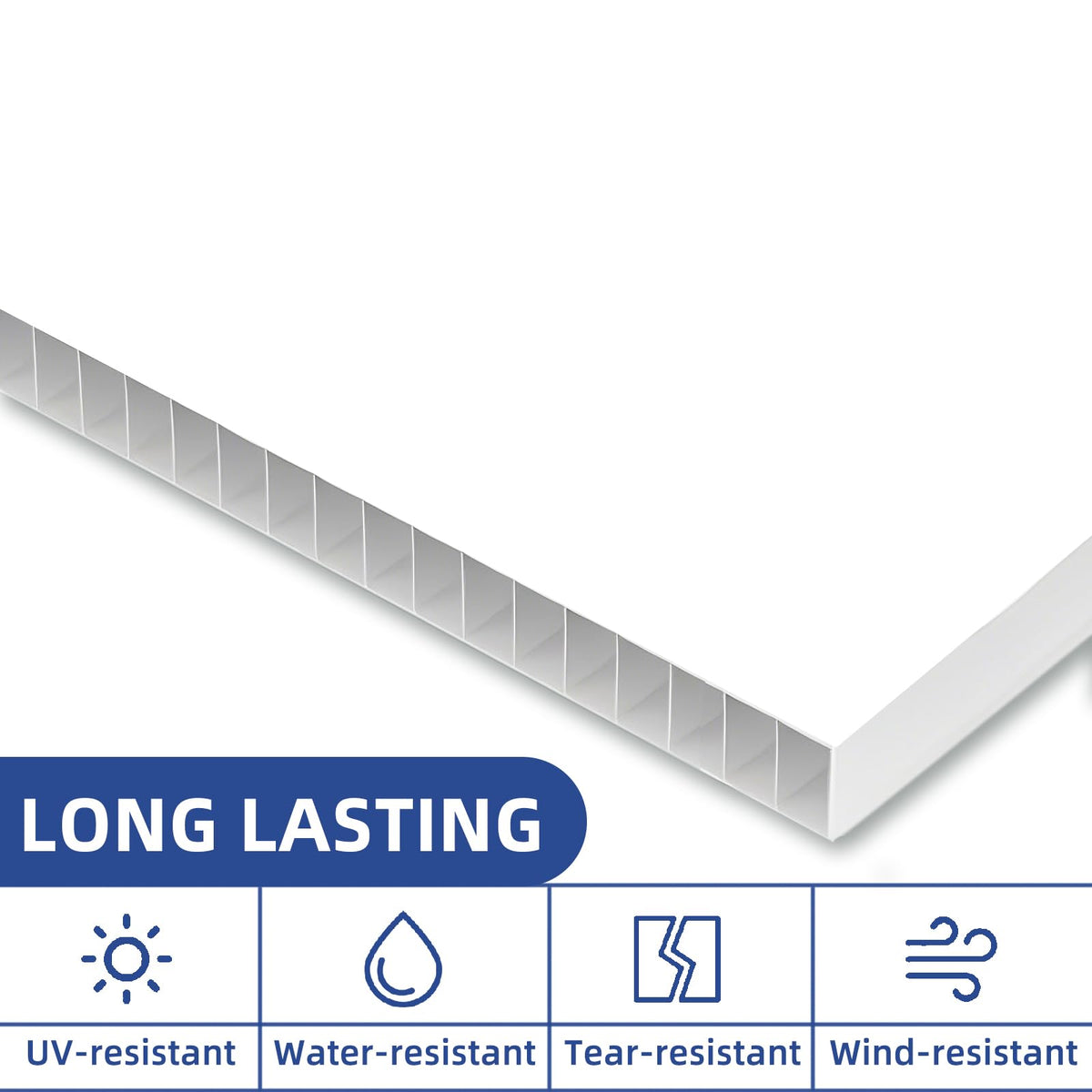 GXGGUS waterproof, wind-resistant signs endure outdoor use and reuse.