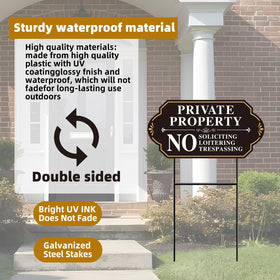 GXGGUS Weatherproof sign withstands sun and rain for lasting visibility.