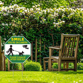 GXGGUS yard placement sign; placed in ground for clear pickup reminders