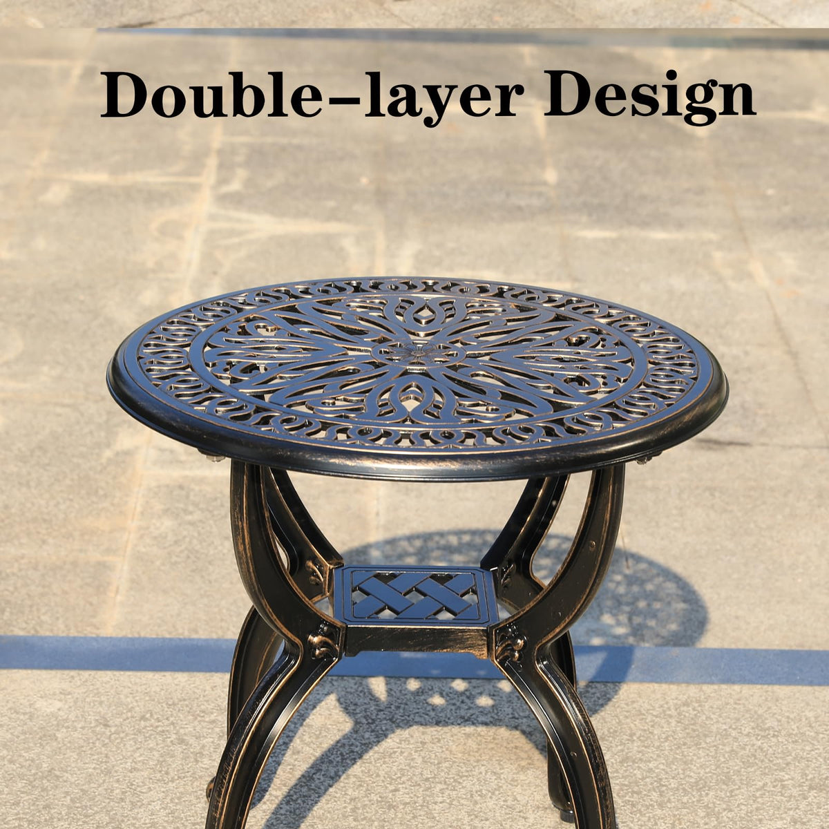 GXOUTAL weather-resistant cast aluminum design built for outdoor durability