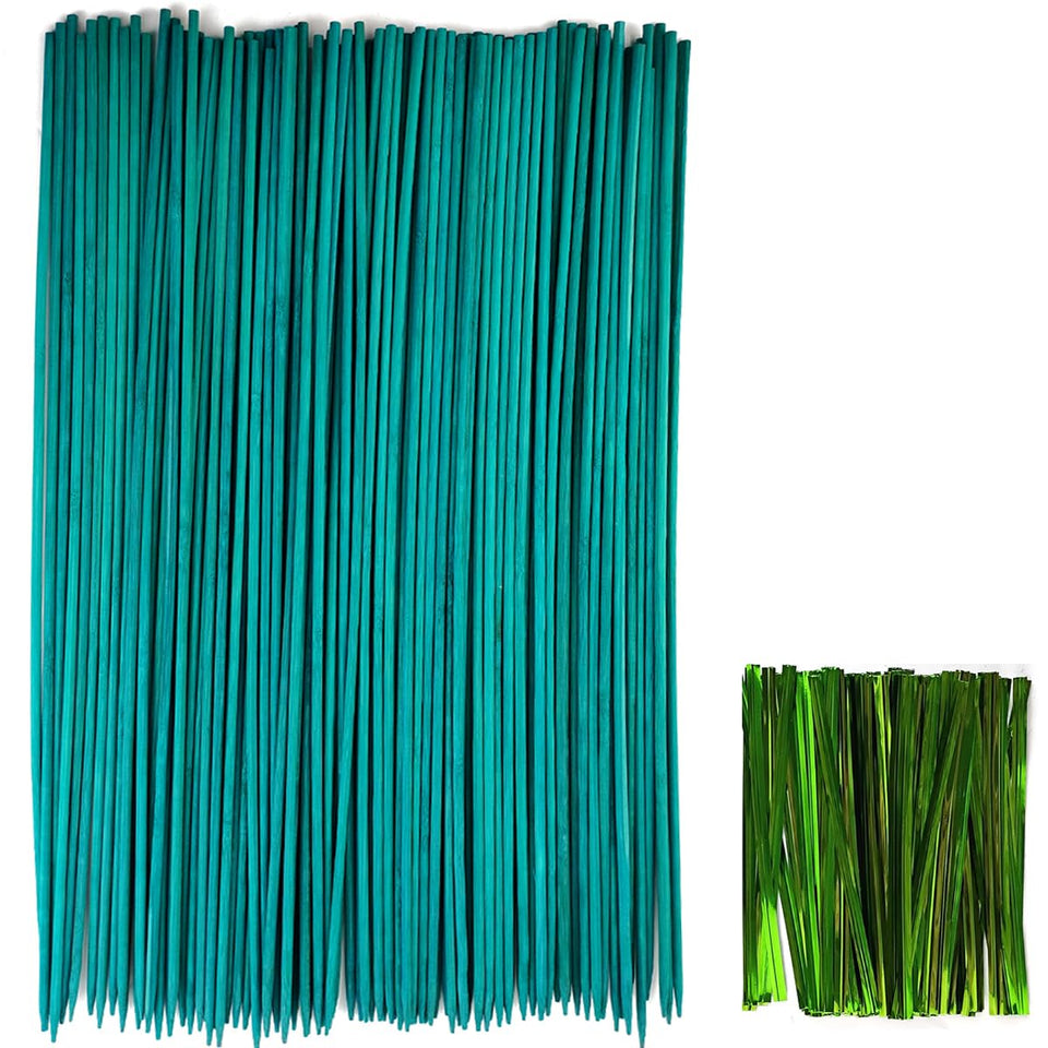 GXXMEI 18-inch bamboo plant stake provides sturdy support for growing plants