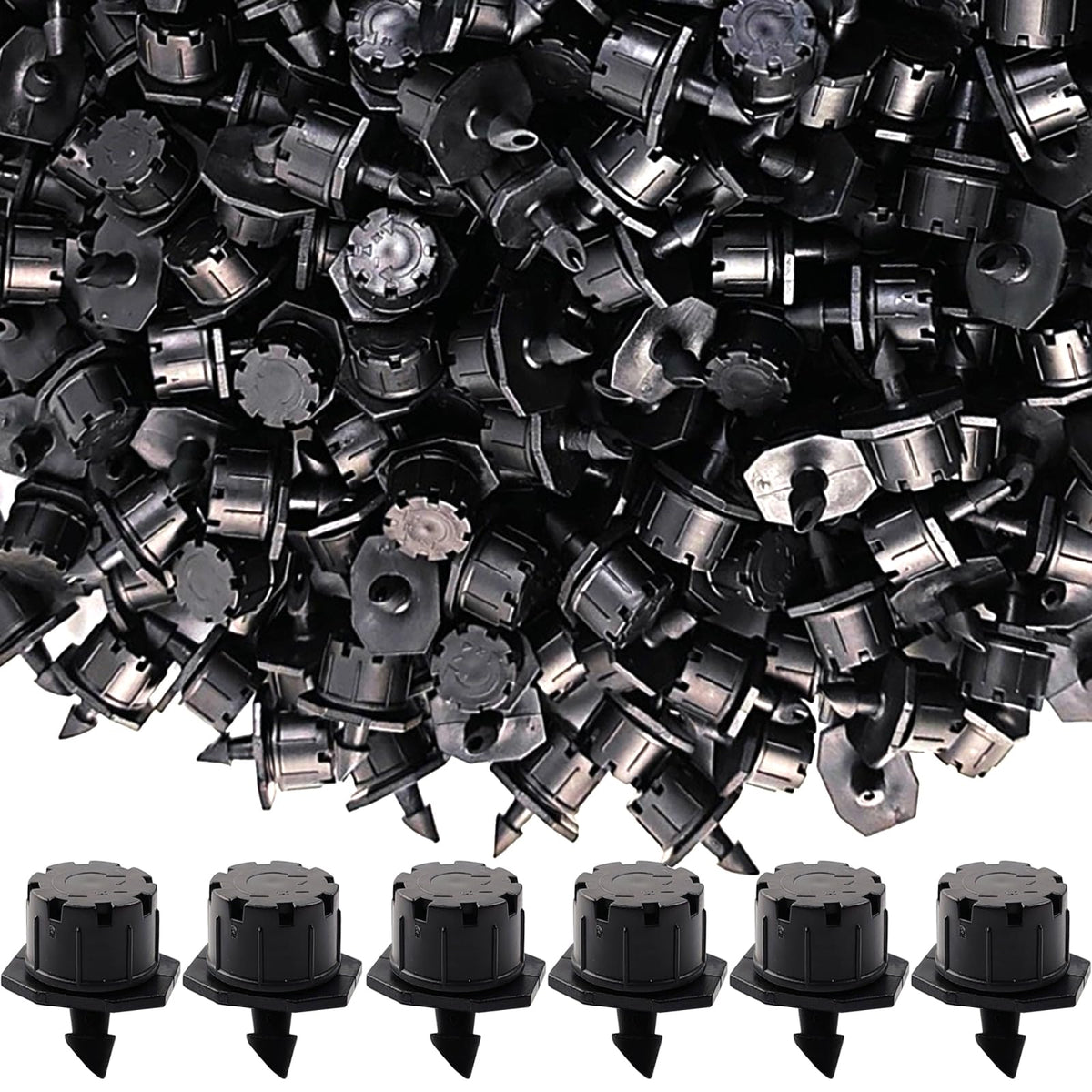 GXXMEI adjustable dripper with quarter-inch barb connection for precise flow control.