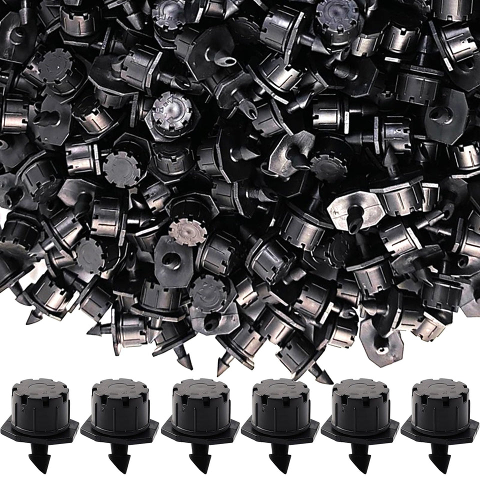 GXXMEI adjustable dripper with quarter-inch barb connection for precise flow control.