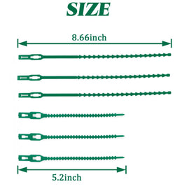 GXXMEI 5-inch plant ties provide adjustable grip.