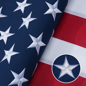GYaozii American Flag 3x5ft with embroidered stars for outdoor durability