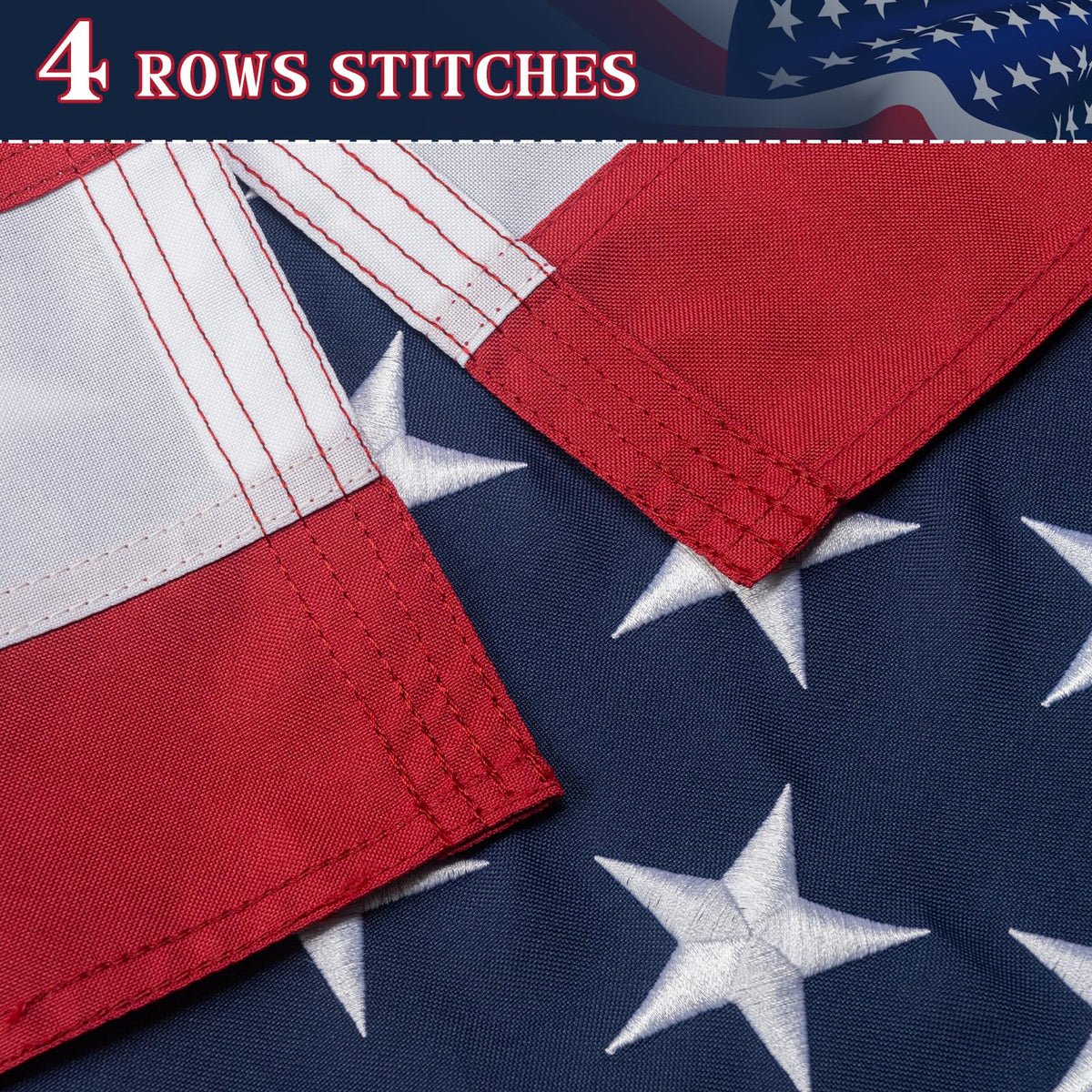 GYaozii American flag 4x6ft fade-resistant color preserves red white blue appeal