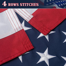 GYaozii American flag 4x6ft fade-resistant color preserves red white blue appeal