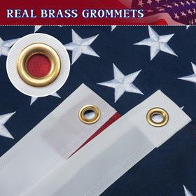 GYaozii American flag 4x6ft weather-resistant fabric stays colorful after weathering