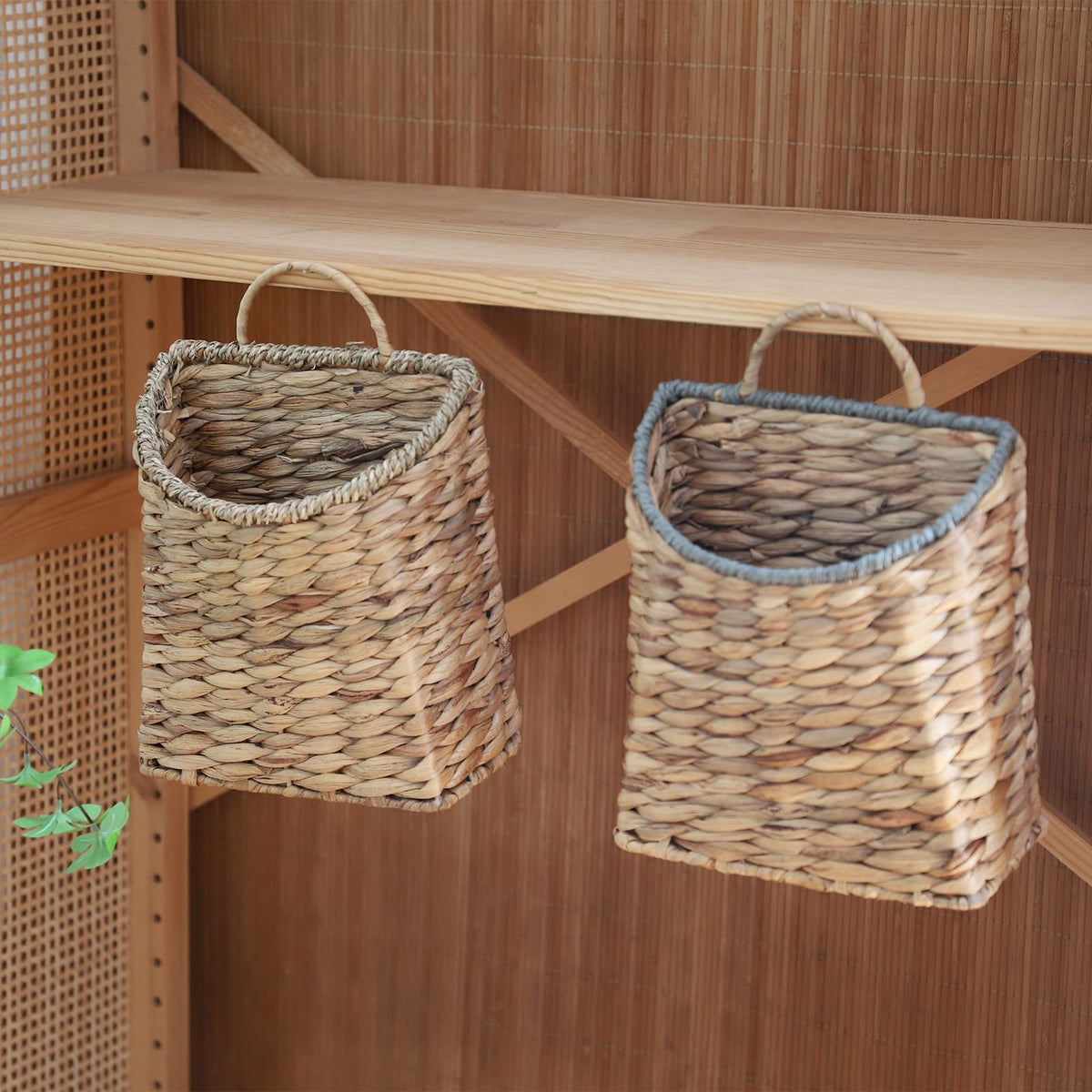 GYASVWU dried flower vase basket creates earthy, rustic arrangements