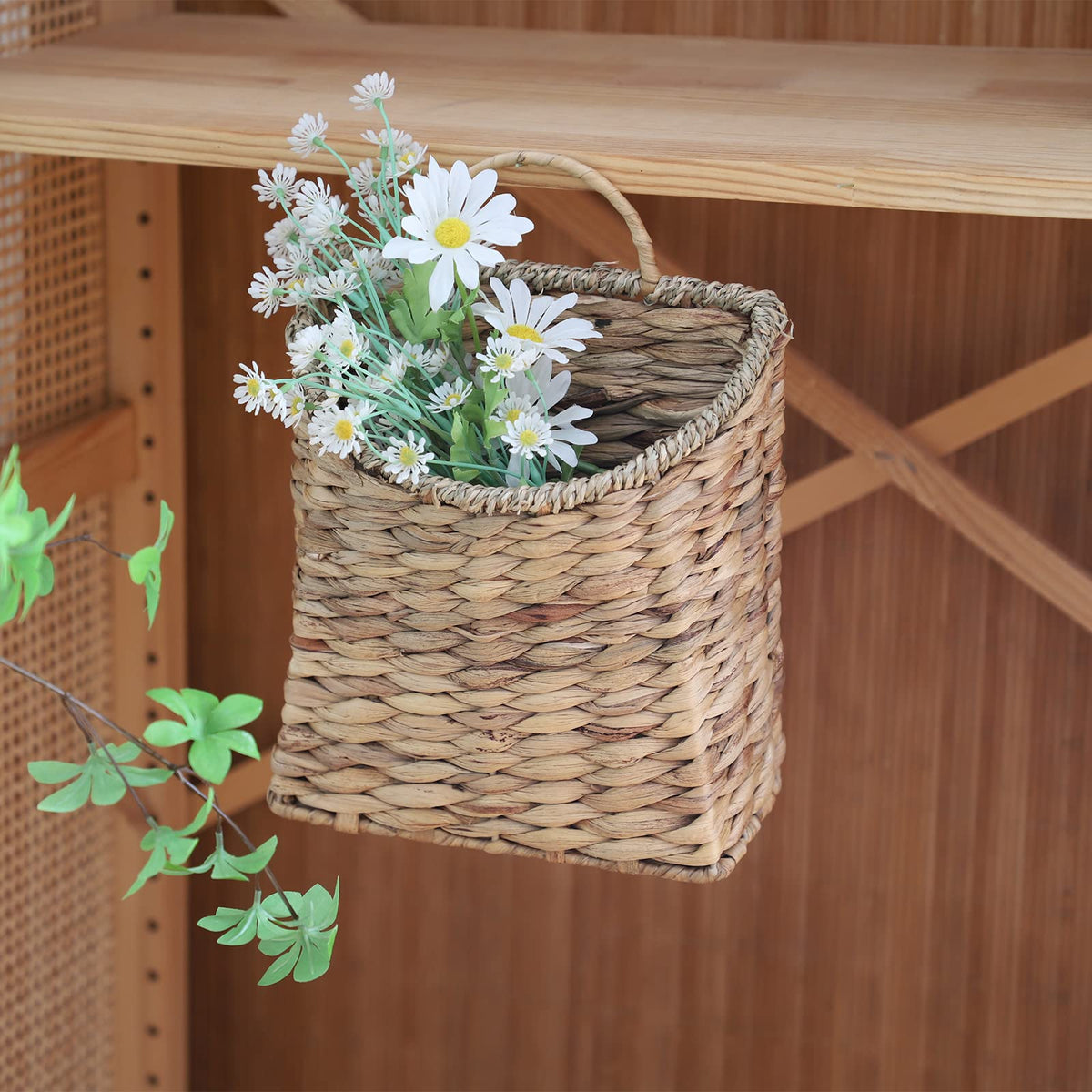 GYASVWU eco-friendly wicker decor basket adds natural warmth to any room
