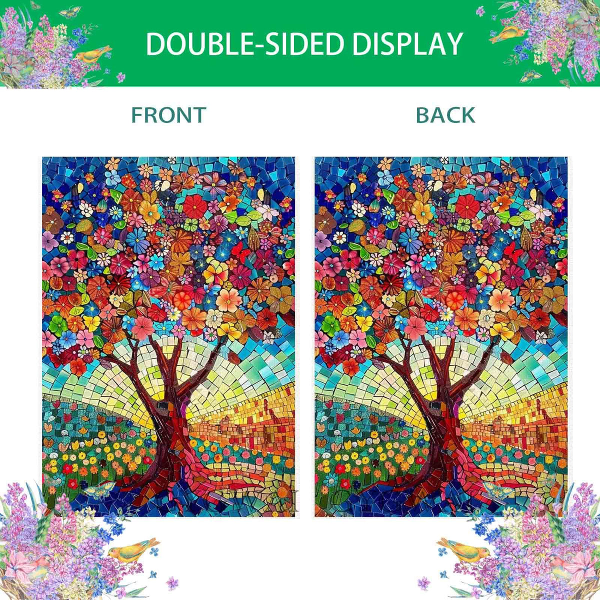 GYGWAI large 28x40 flag ideal for garden decor and porch displays.