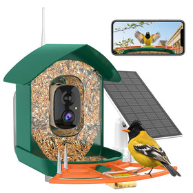 Gyozol Bird Feeder Camera front view for live garden birdwatching