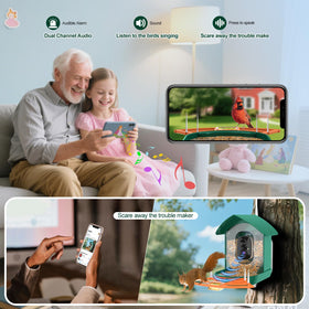 Gyozol Bird Feeder Camera night vision for after-dark birds