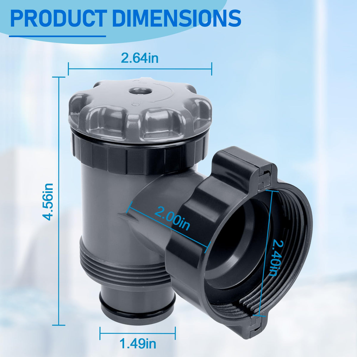 Easy installation of the GYPNS valve with standard connections for quick upgrades
