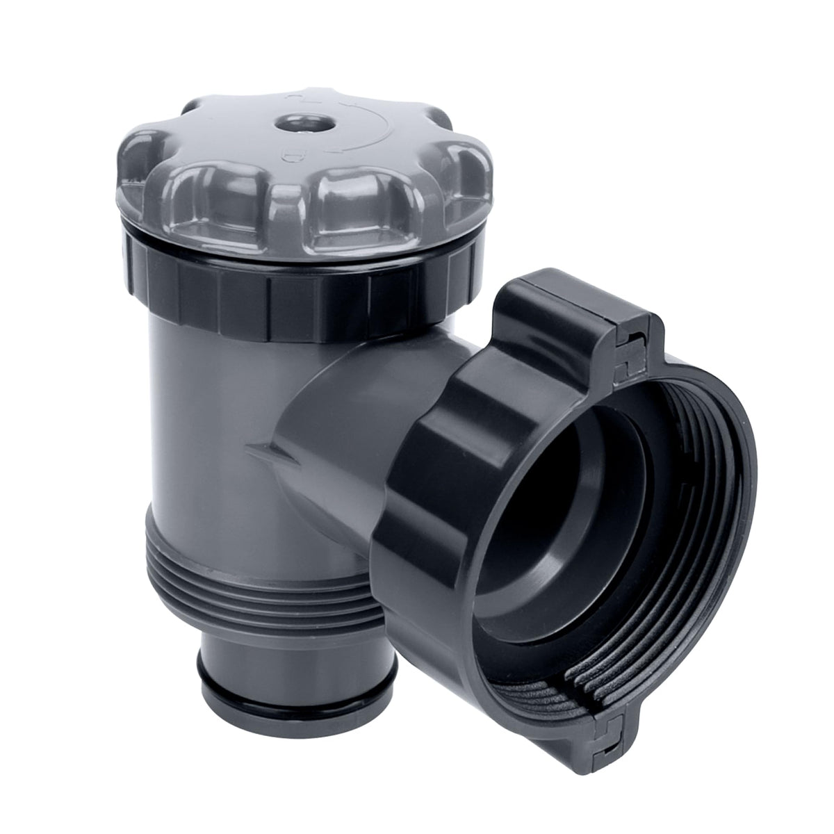 GYPNS plunger valve for inlet-outlet connection in above-ground pools, enabling smooth water flow