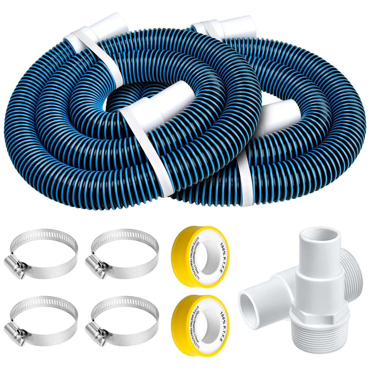 GYPNS 6ft pool hose with Hayward connector, durable replacement for above-ground setups