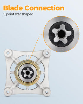 GYZJ spindle with bolts and nuts included for easy installation