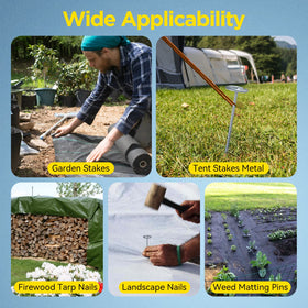GZBEVITAR durable and reusable landscape pins for long-term outdoor projects.