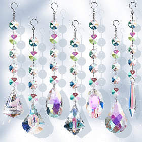 GZCGLN sun catchers crystals hanging in window casting rainbow light