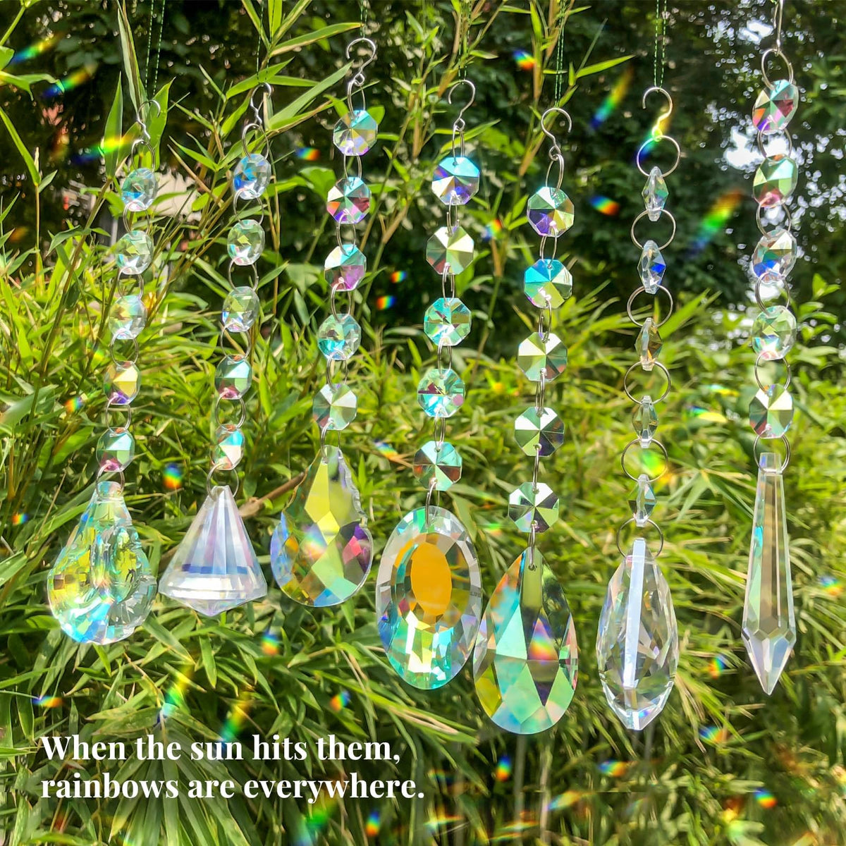 GZCGLN sun catcher set enhances garden and balcony decor