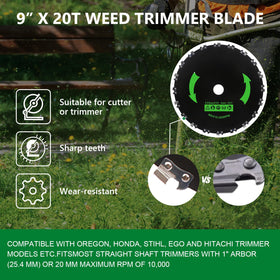 GZJoSum 10x3T carbon steel blade offers long wear life