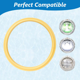 GZJoSum seal demonstrates leak prevention around pool lights with a tight fit.