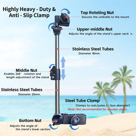 GZWKEAK durable metal frame with fiberglass shaft provides wind resistance and flexibility