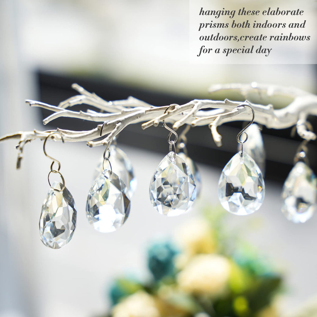 H&D Hyaline and Dora 38mm pendant prisms ideal for crystal chandeliers
