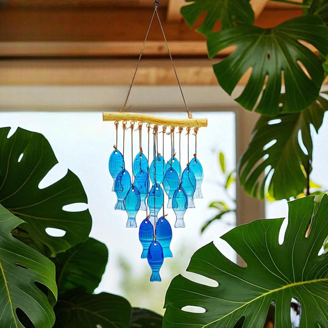 H&D Hyaline & Dora wind chime brings tranquil outdoor soundscapes to patios.