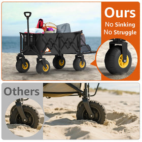 HAAGEEP collapsible wagon folds in seconds for compact storage.