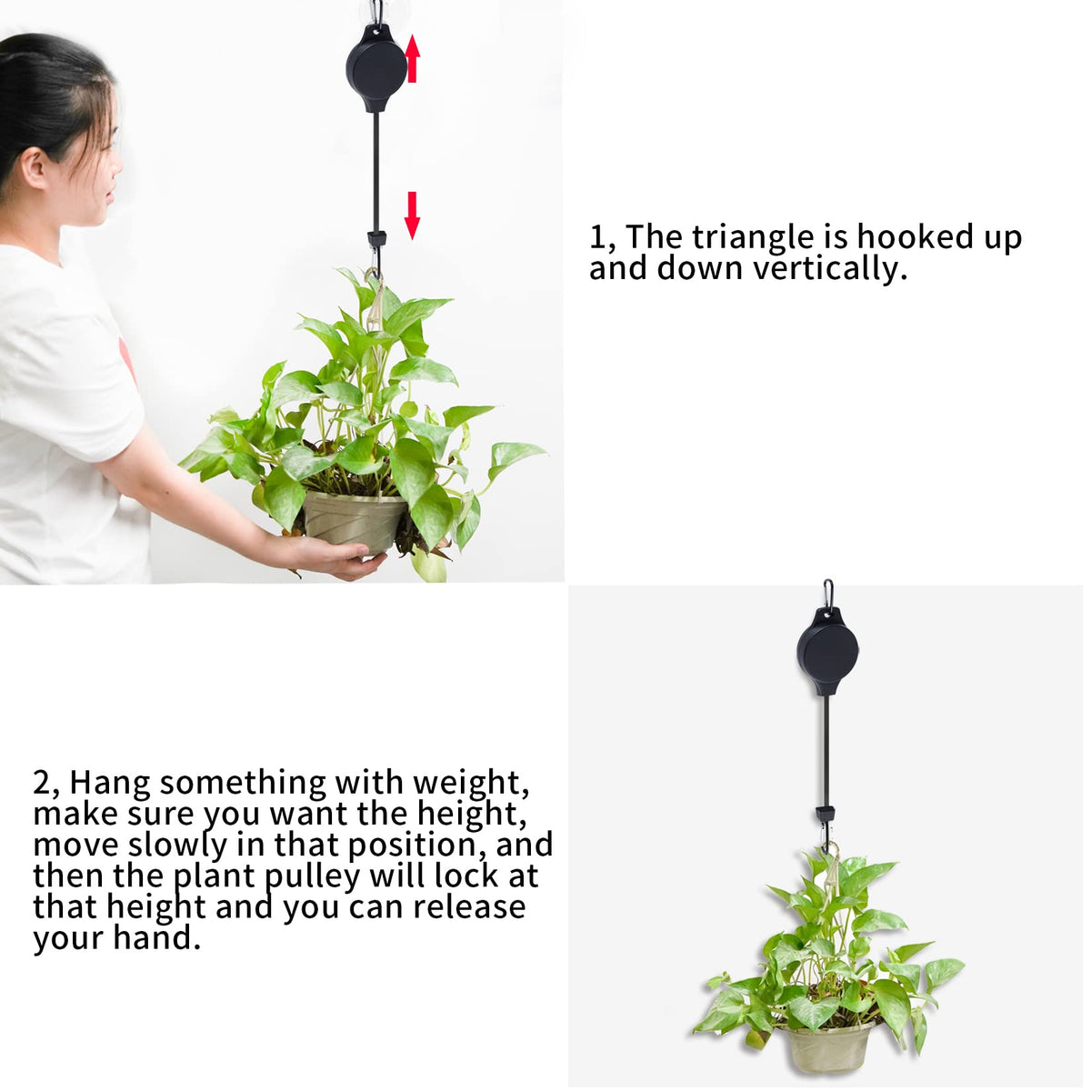 Haakong extendable rope length of 35.4 inches for precise height control.