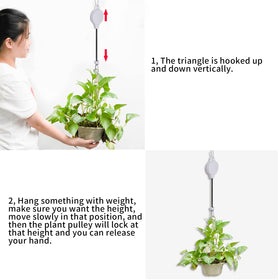 Haakong indoor-outdoor plant hanging setup adapts with seasonal displays.