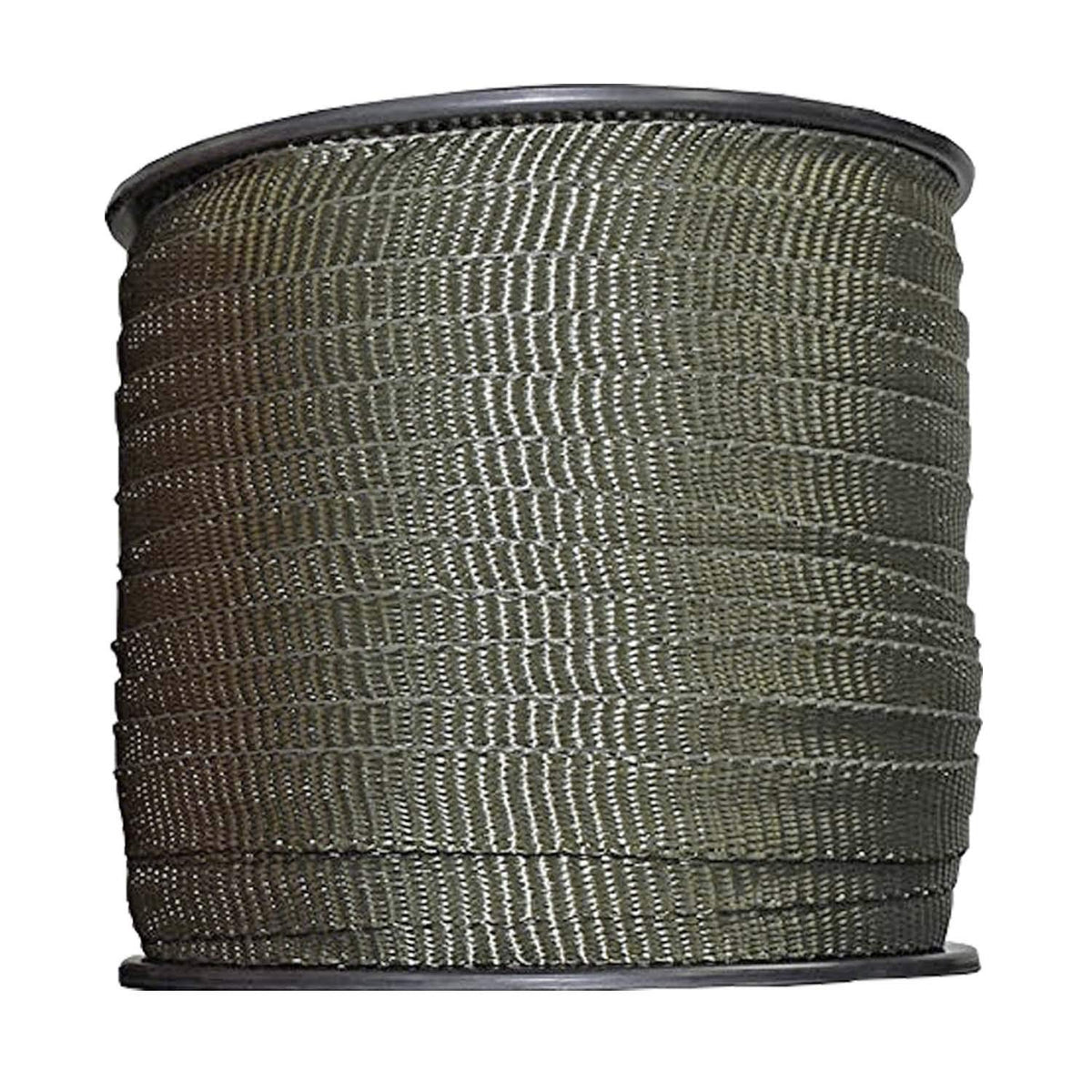 Habitech olive-green 250ft tree tie strap roll for versatile outdoor use