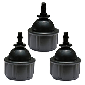 Habitech 3-pack 1/4-in tubing to faucet adapter installed on faucet for easy watering.