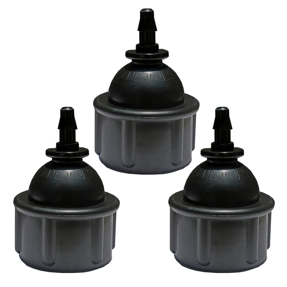 Habitech 3-pack 1/4-in tubing to faucet adapter installed on faucet for easy watering.