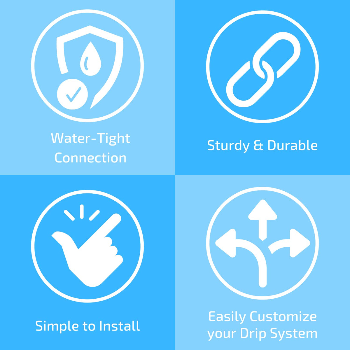 Habitech easy-installation on spigot for quick setup.