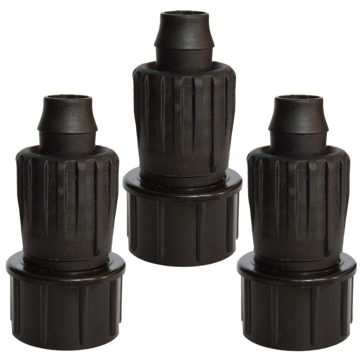 Habitech 3-pack faucet adapter closeup for leak-free connections.