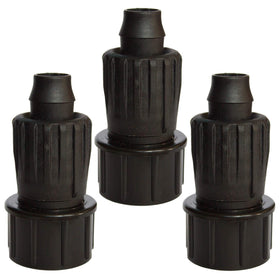 Habitech 3-pack faucet adapter closeup for leak-free connections.