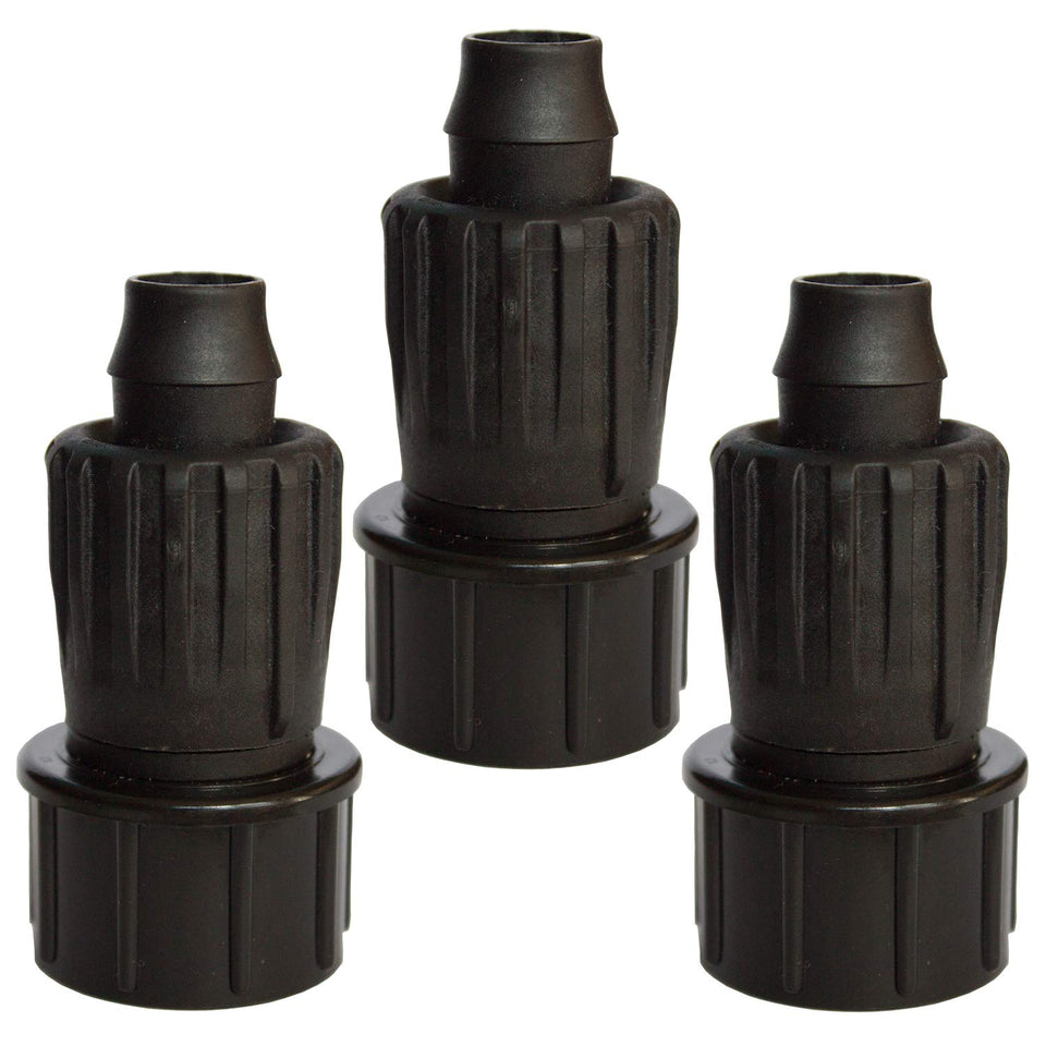 Habitech 3-pack faucet adapter closeup for leak-free connections.