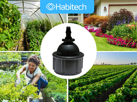 Habitech high-pressure seal minimizes leaks during watering.