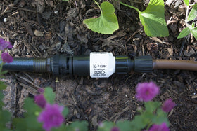 Habitech backflow preventer protects water supply during irrigation.