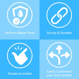Habitech emitters along tubing visible for simple maintenance.