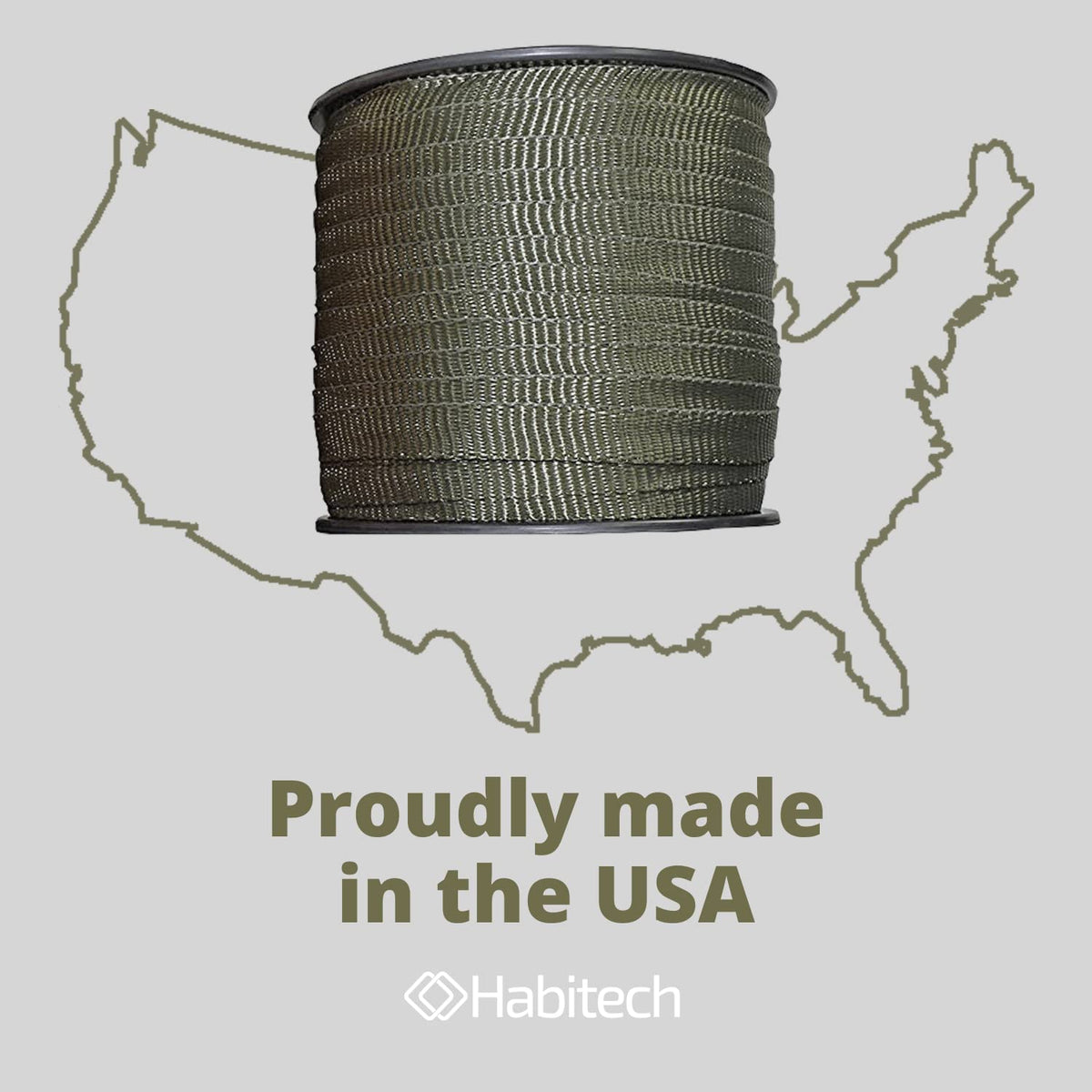 Habitech strap preventing snow-induced branch damage on a landscape tree