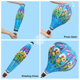 HADEEONG hot air balloon spinner open height for easy setup.